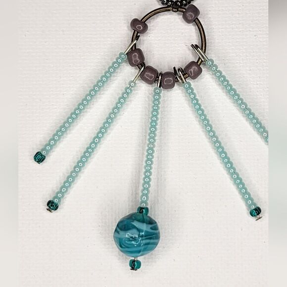 Beaded turqouise necklace - Picture 4 of 5